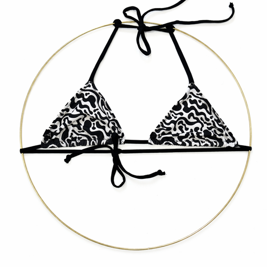 PSYCHO WAVES BIKINI TOP