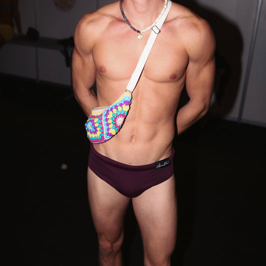 SWIMSUIT BRIEFS (BROWN)