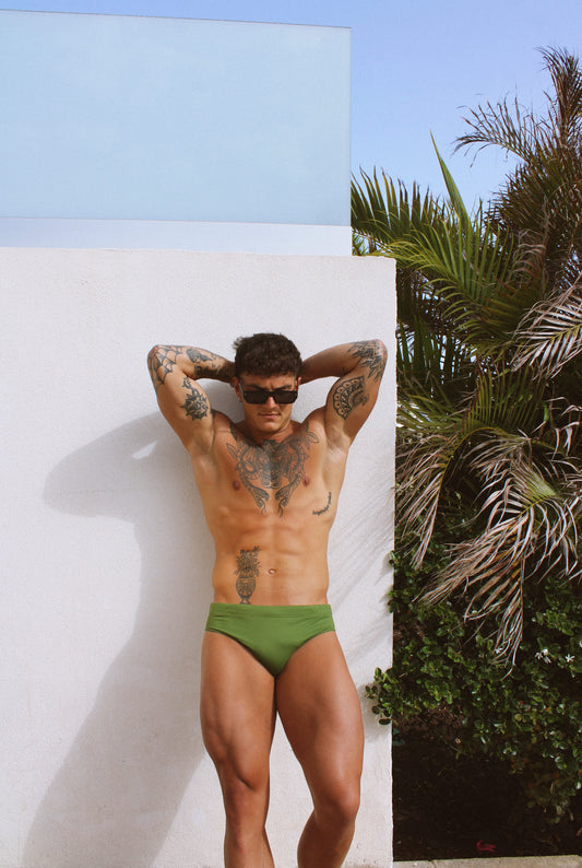 BAÑADOR SLIP (KHAKI) (MORENA TROPICANA COLLECTION)