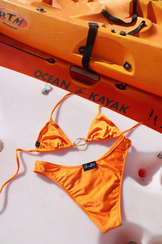 SUNNY DREAMS BIKINI BOTTOM - Dark Orange - BRAGUITA (MIAMI BABY COLLECTION)