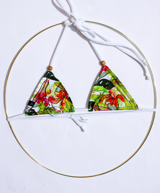 FLOWER BIKINI TOP