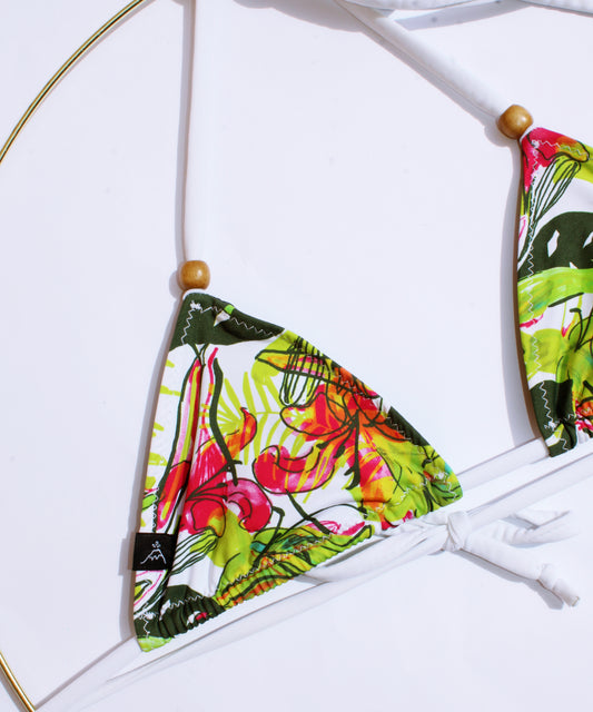 FLOWER BIKINI TOP