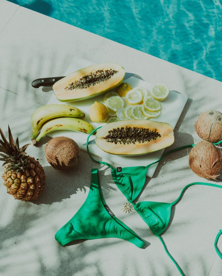 CUBA GREEN BIKINI BOTTOM (MORENA TROPICANA COLLECTION)