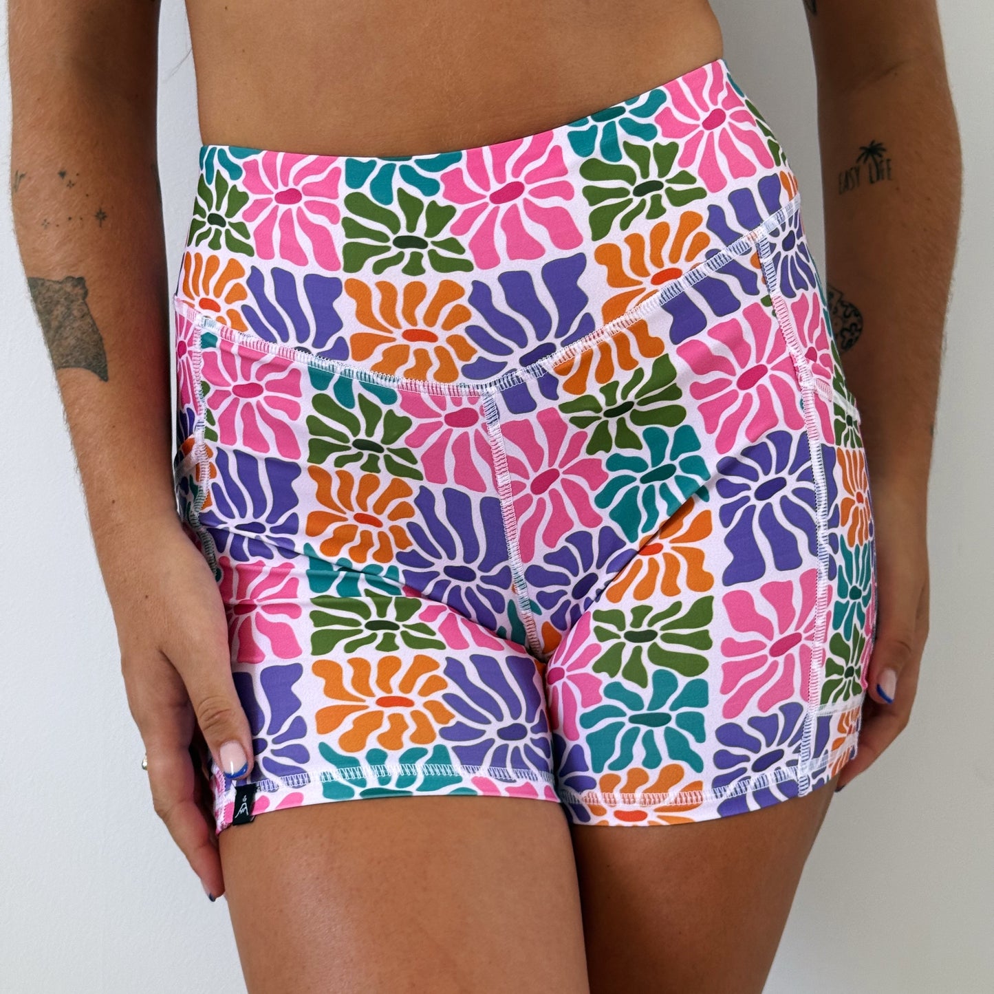 ABSTRACT FLOWERS LEGGING