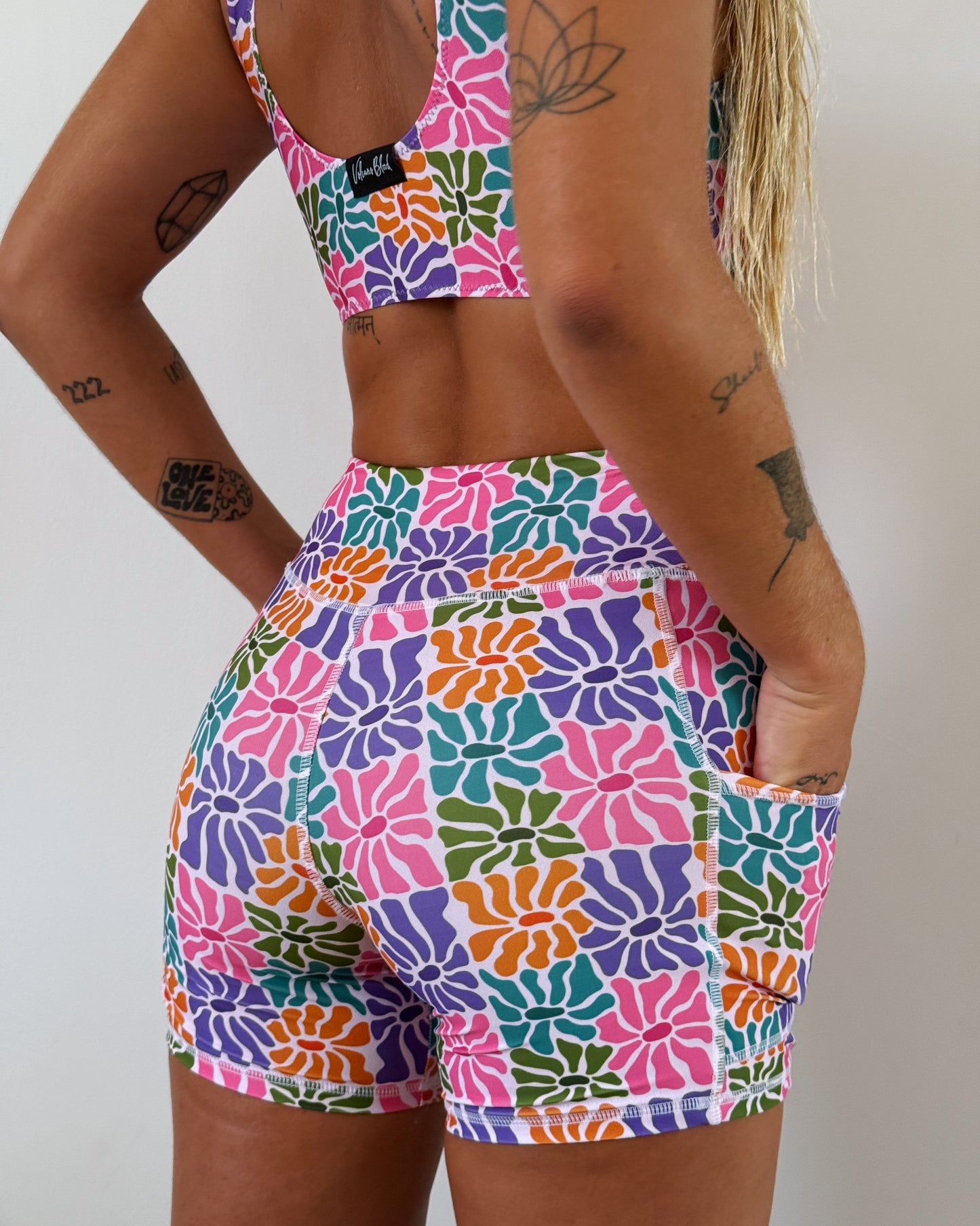 ABSTRACT FLOWERS LEGGING