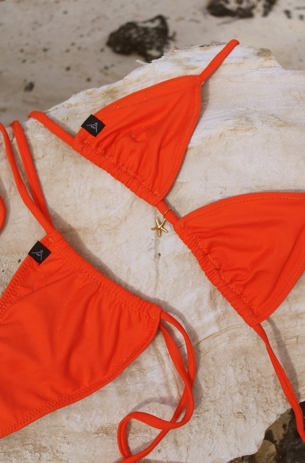 CORAL STAR BIKINI TOP