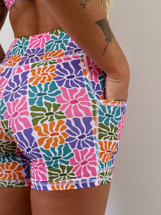 ABSTRACT FLOWERS LEGGING