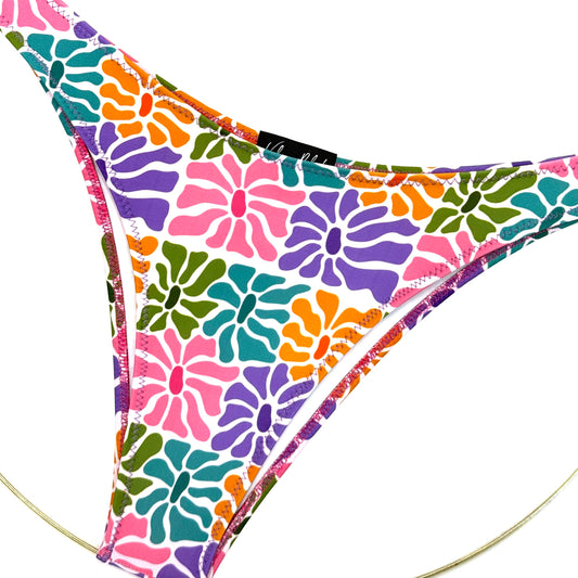 ABSTRACT FLOWERS BIKINI BOTTOM (BRAGUITA)