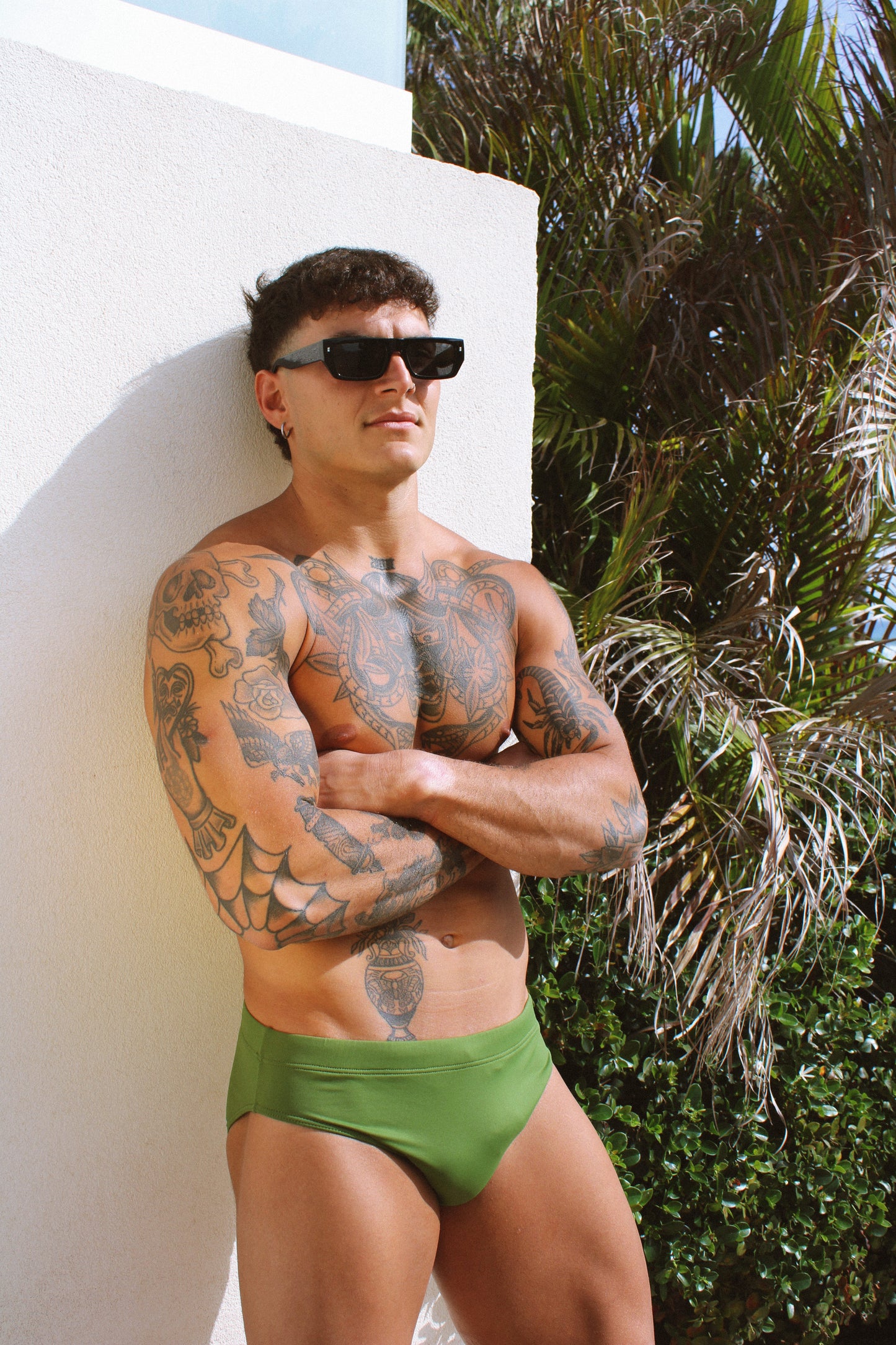 SWIMSUIT BRIEFS (BROWN)