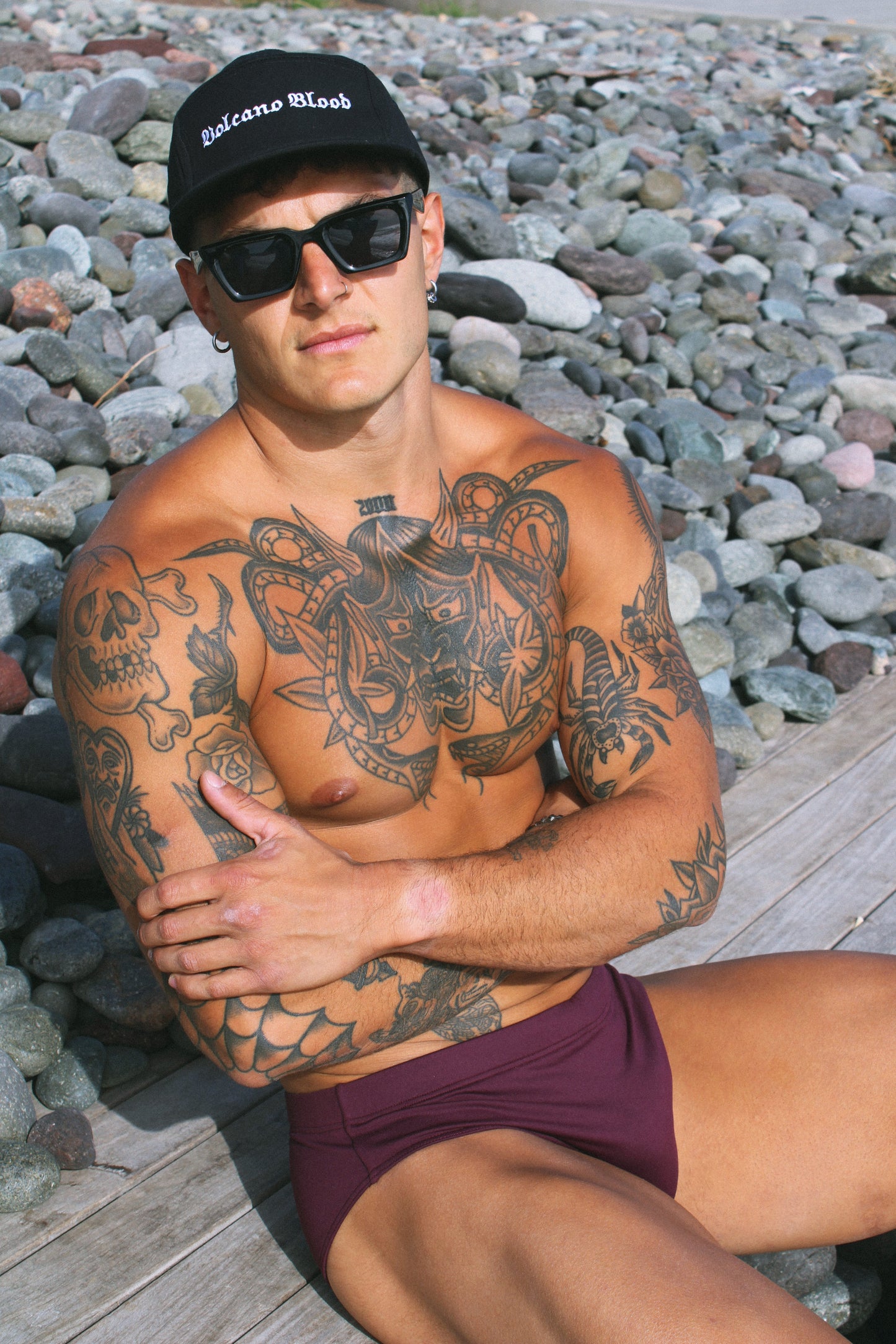 SWIMSUIT BRIEFS (BROWN)