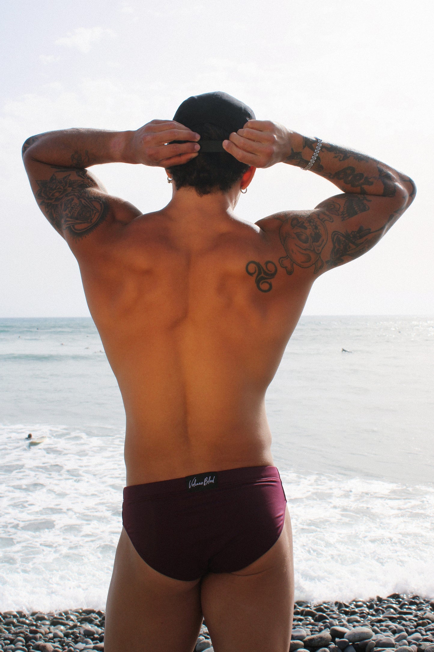 SWIMSUIT BRIEFS (BROWN)