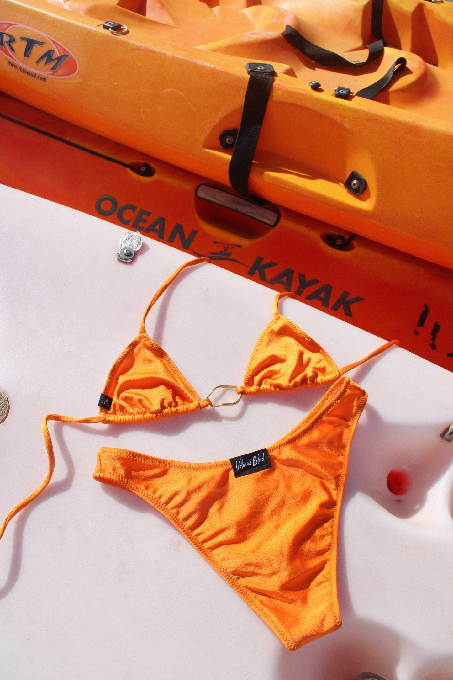 SUNNY DREAMS BIKINI BOTTOM - Dark Orange - BRAGUITA (MIAMI BABY COLLECTION)
